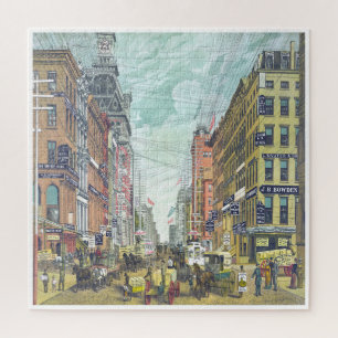 Broadway New York City ca. 1885 Puzzle