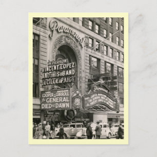 Broadway, New York City Vintage Postkarte