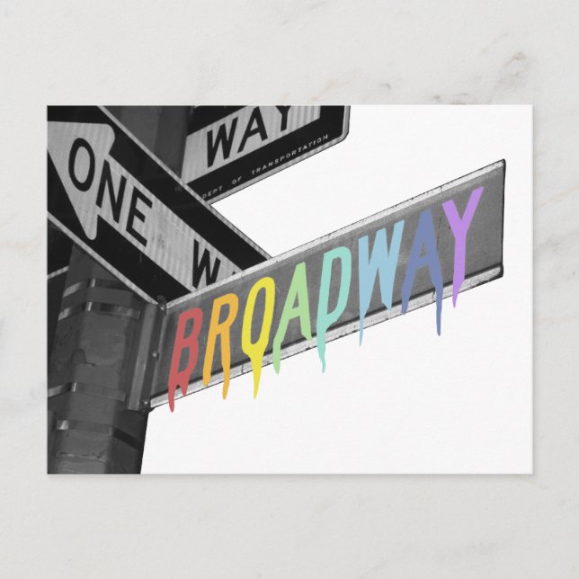 Broadway Postkarte (Vorderseite)