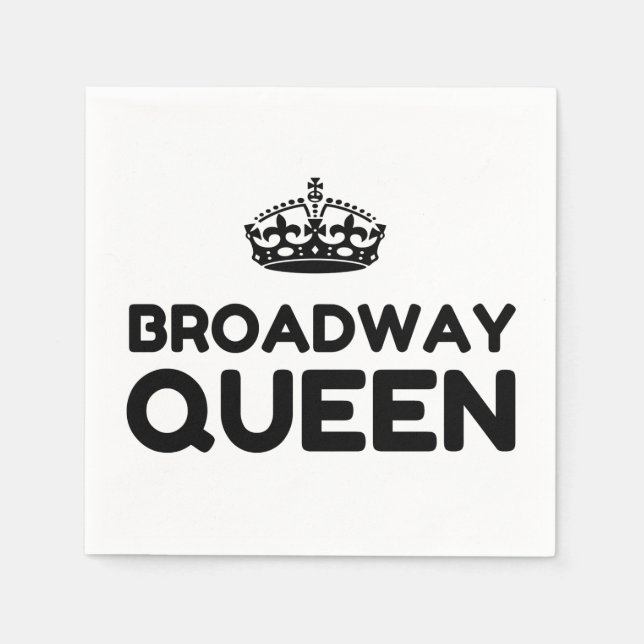 BROADWAY QUEEN SERVIETTE (Vorderseite)