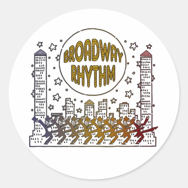 Broadway Rhythm Stickers (Vorderseite)