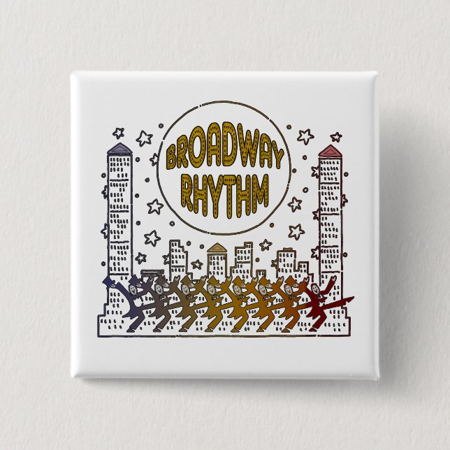 Broadway-Rhythmus-Knopf Button (Vorderseite)