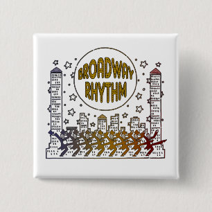 Broadway-Rhythmus-Knopf Button