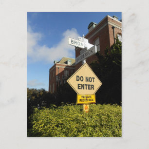 Broadway St & Broderick St, San Francisco, CA Postkarte