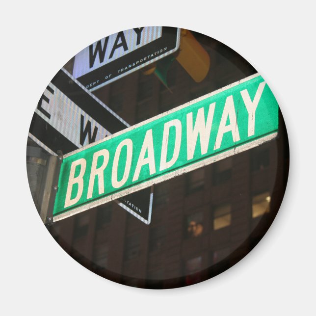 Broadway Street Sign Magnet (Vorne)