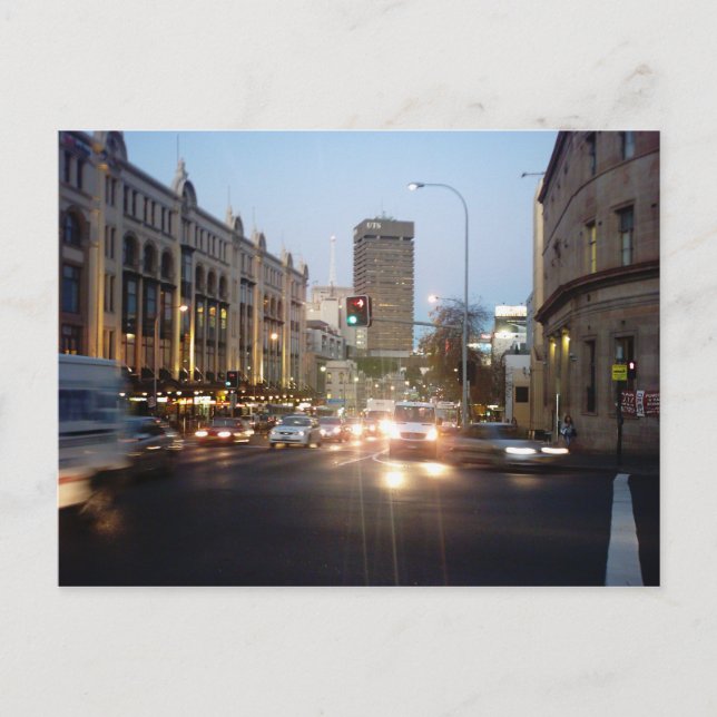 Broadway Sydney Postkarte (Vorderseite)