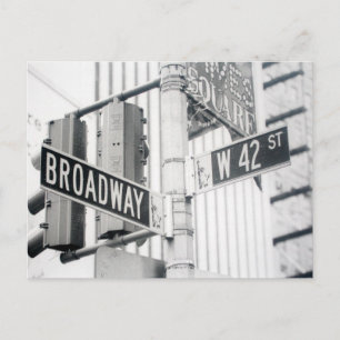 Broadway Times Square Postcard Postkarte
