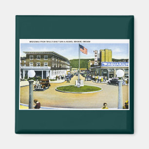 Broadway von Trail's End Turn-A-Round, Seaside,OR Magnet
