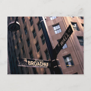 Broadway/Wallstreet Postkarte