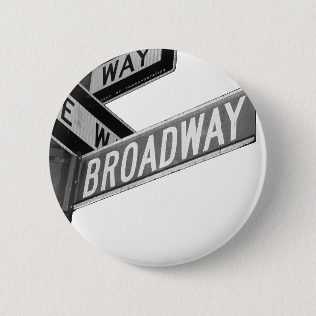 Broadway-Zeichen Button (Vorderseite)