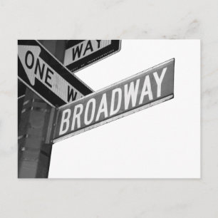 Broadway-Zeichen Postkarte