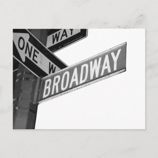 Broadway-Zeichen Postkarte