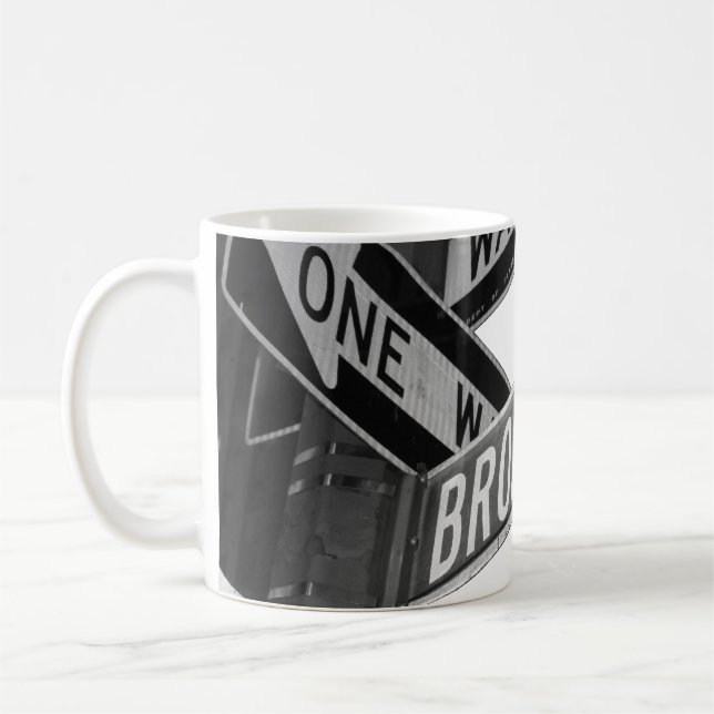 Broadway-Zeichen Tasse (Links)