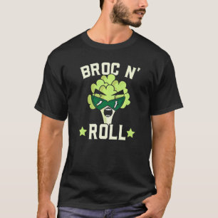 Broc N' Roll Brokkoli Vegan Gemüse Gesundes Gemüse T-Shirt