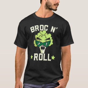 Broc N' Roll Brokkoli Vegan Gemüse Gesundes Vege T-Shirt