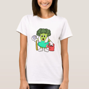 Broccoli als Bauer mit Wasserkocher T-Shirt