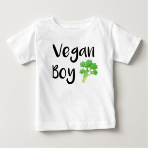 Broccoli-Baby-Shirt "Veganer Junge" Baby T-shirt