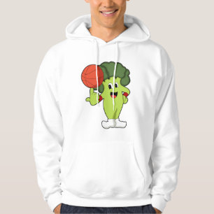 Broccoli beim Basketballsport Hoodie