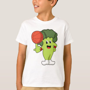 Broccoli beim Basketballsport T-Shirt