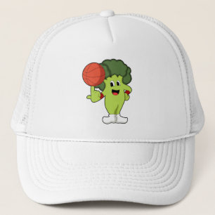 Broccoli beim Basketballsport Truckerkappe