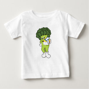 Broccoli beim Volleyball-Sport Baby T-shirt