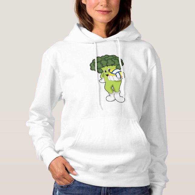 Broccoli beim Volleyball-Sport Hoodie (Vorderseite)
