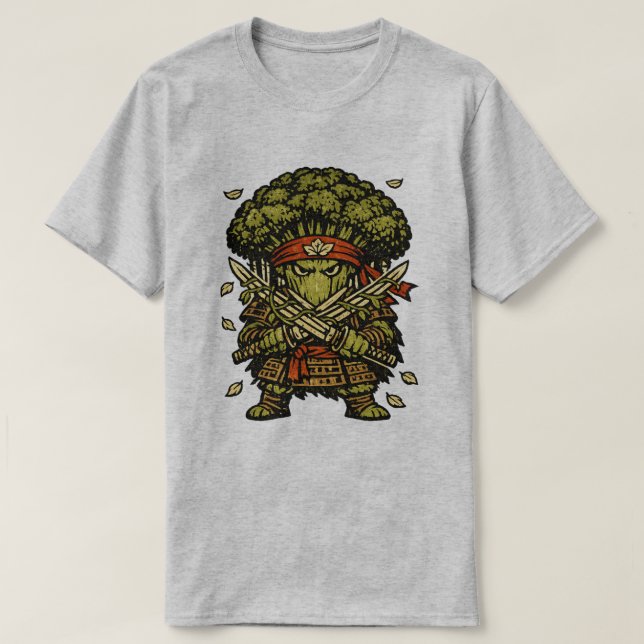 Broccoli Bushido — Protector of the Forest T-Shirt (Design vorne)