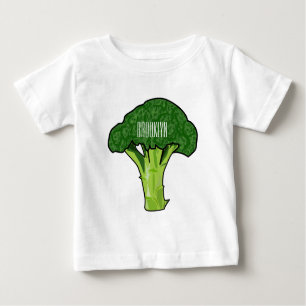 Broccoli Cartoon Illustration Baby T-shirt