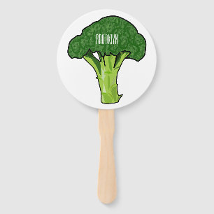 Broccoli Cartoon Illustration Fächer