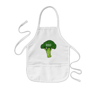 Broccoli Cartoon Illustration Kinderschürze