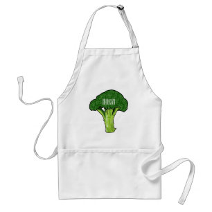 Broccoli Cartoon Illustration Schürze