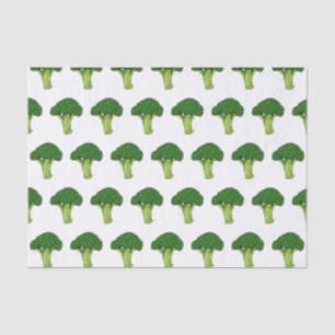 Broccoli Cartoon Illustration Seidenpapier