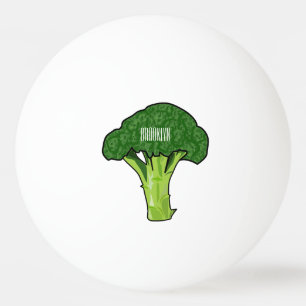 Broccoli Cartoon Illustration Tischtennisball