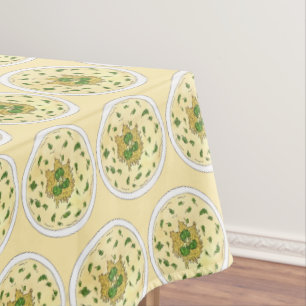 Broccoli Cheese Soup Food Festival Supper Tischdecke