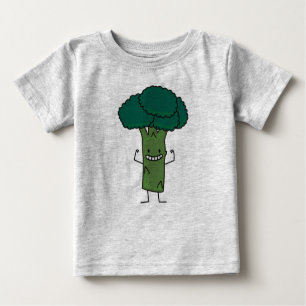 Broccoli Flechten Happy Baum Kopf grünes Gemüse Baby T-shirt
