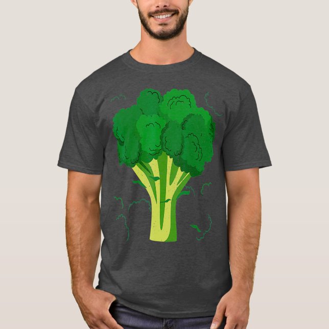 Broccoli Funny Veggie Lover Halloween Anzug T-Shirt (Vorderseite)
