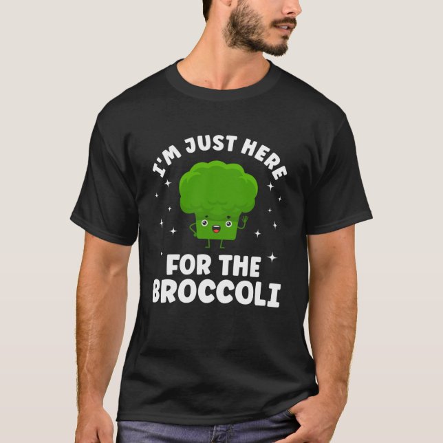 Broccoli Gemüse Gemüse Broccoli Vegane Lebensmitte T-Shirt (Vorderseite)