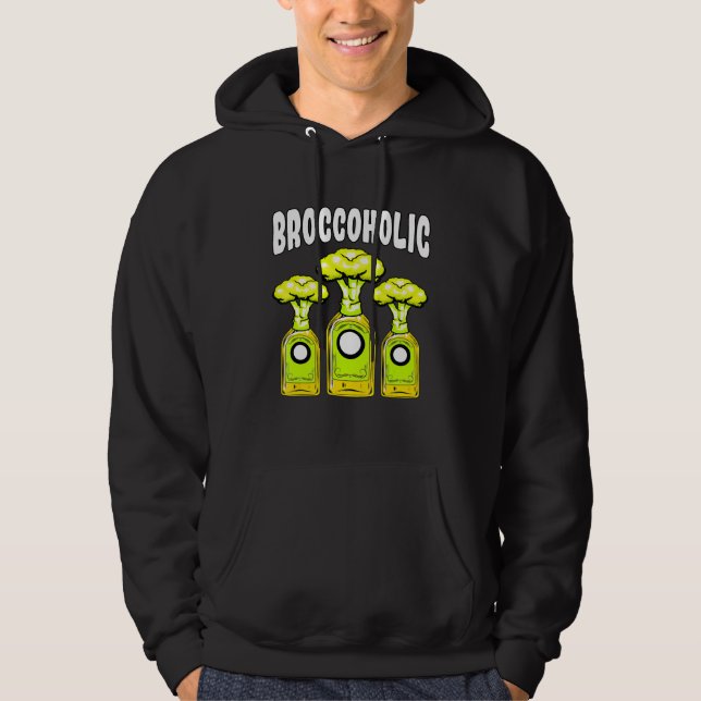 Broccoli Gemüseesser vegetarische Pflanze D Hoodie (Vorderseite)