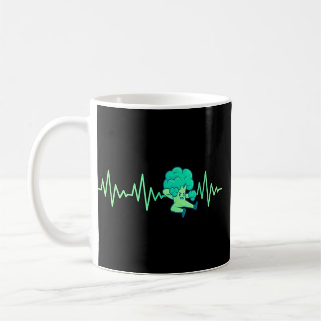 Broccoli Heartbeat Garden Gardene Gartengarten Veg Kaffeetasse (Links)