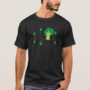 Broccoli Heartbeat Gemüse T-Shirt