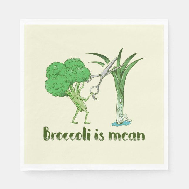 Broccoli ist gemein serviette (Vorderseite)
