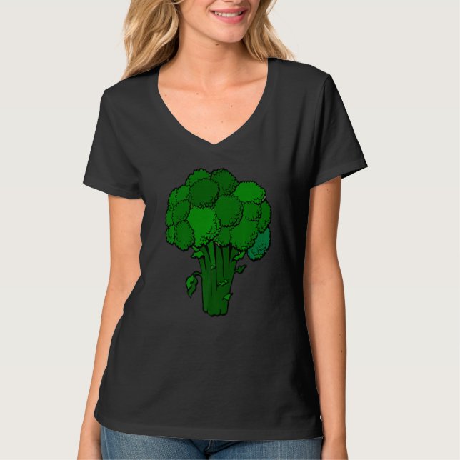 Broccoli ist Lebensspass Grafik Gemüse 2 T-Shirt (Vorderseite)