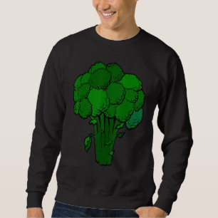 Broccoli ist Lebensspass Grafik Gemüse Sweatshirt