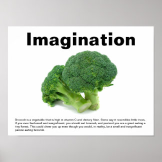 Broccoli kreativ essen poster