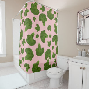Broccoli Pattern Duschvorhang