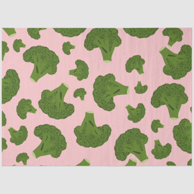 Broccoli Pattern Seidenpapier (Vorderseite)