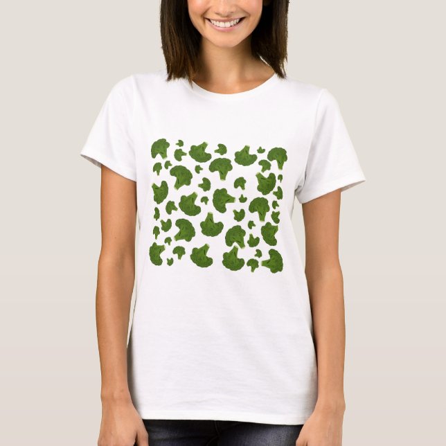 Broccoli Pattern T-Shirt (Vorderseite)