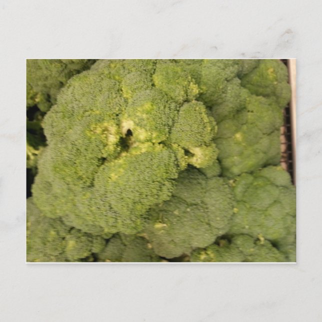 Broccoli Postkarte (Vorderseite)
