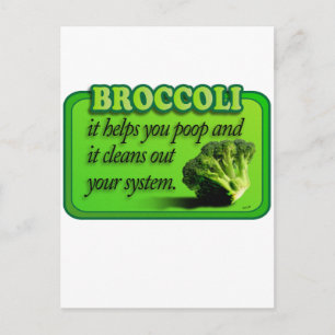 Broccoli Postkarte