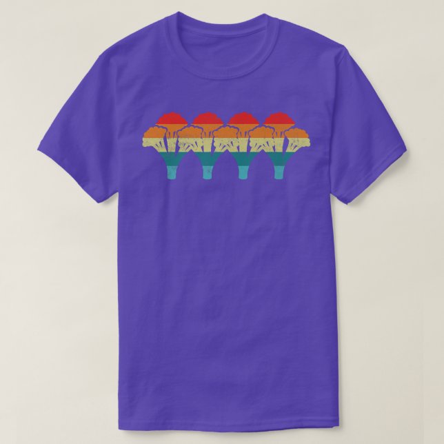 Broccoli Retro T-Shirt (Design vorne)